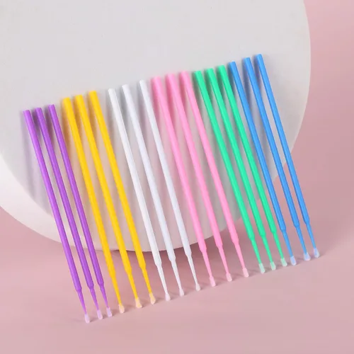 Miniatura 7 de Tbestmax 1200 piezas de cepillo micro aplicador, micro hisopos, varitas desechables para pestañas de pestañas para extensión de pestañas, 6