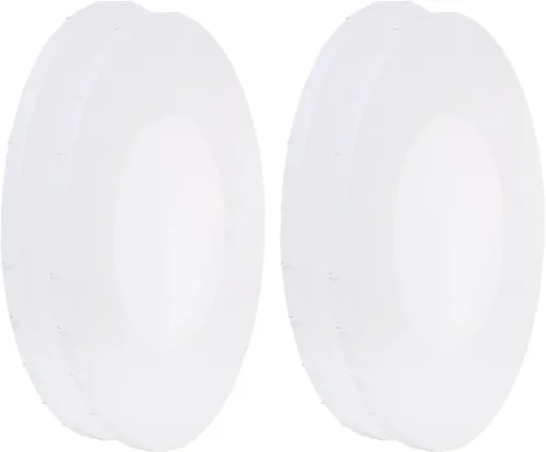 Miniatura 6 de PATIKIL Paneles de lienzos de pintura para pintura, paquete de 4 paneles ovalados de madera de 4 x 6 pulgadas, paneles de arte en blanco estirados