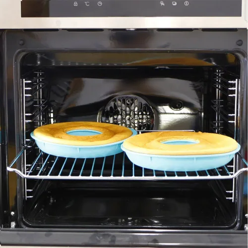Miniatura 5 de Webake Molde de silicona jumbo para tartas de rosquilla, antiadherente, 10 pulgadas, juego de 2 mitades para hornear