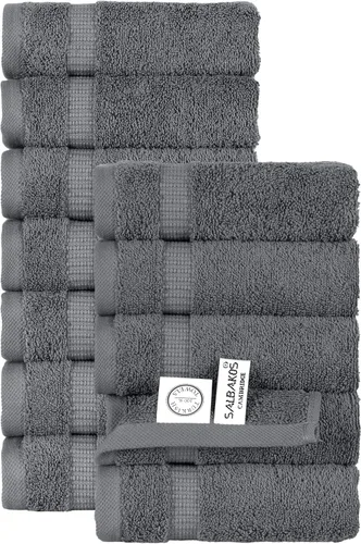 Miniatura 23 de Juego de alfombra de baño 100 % de algodón turco para hotel y spa de lujo y opciones de tapete de baño de espuma viscoelástica