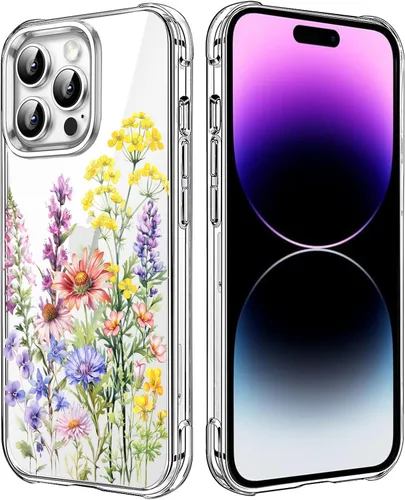 Miniatura 130 de Funda transparente de girasol compatible con iPhone SE 2022 SE 2020 7 8, funda trasera floral para niñas y mujeres, funda protectora transparente