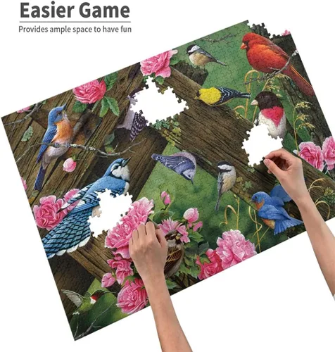 Miniatura 5 de Rompecabezas de 1000 piezas para adultos, rompecabezas de madera de caballito de mar floral, desafío cerebral, juego educativo, relajación