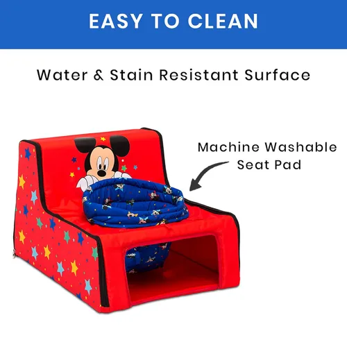 Miniatura 5 de Disney Mickey Mouse Sit N Play Asiento de actividad portátil para bebés por Delta Children - Asiento de suelo para bebés, 17.5 x 21 x 14 pulgadas