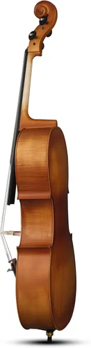 Miniatura 7 de Kit de violonchelo acústico de tamaño completo para adultos, principiantes, juego completo de violonchelo 4/4 con bolsa portátil, arco, colofonia