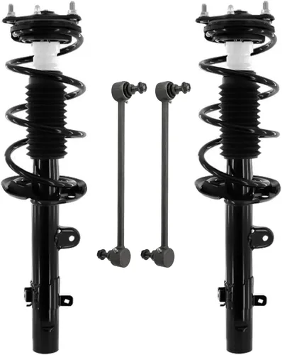 Miniatura 46 de Detroit Axle - Kit de puntales delanteros para Jeep Grand Cherokee 2005-2010 2006-2010 Commander 2007 2008 2009, 2 montajes rápidos de 2 barras