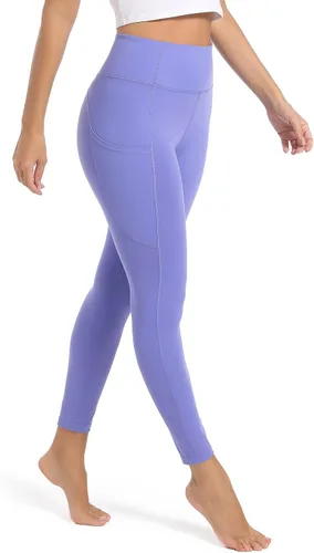 Miniatura 6 de SP3LOPS Pantalones de yoga con bolsillos para mujer, cintura alta, control de abdomen, leggings suaves para yoga, entrenamiento, pantalones