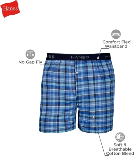 Miniatura 5 de Hanes - Boxeadores de tartán para hombre