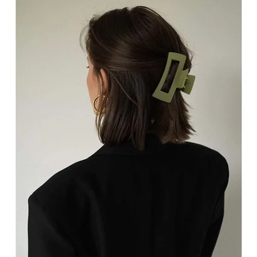 Miniatura 5 de Canitor 4 pinzas para el cabello, agarre fuerte, diseño francés mate, pinzas antideslizantes para cabello grueso y mujeres