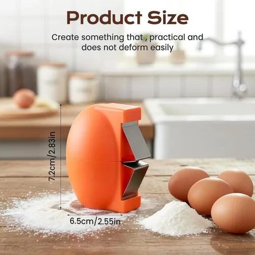 Miniatura 5 de Abridor de cáscaras de huevo, removedor de cáscara multifuncional mejorado para huevos crudos y duros, abridor de cáscaras de huevos de acero