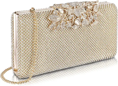Miniatura 9 de Bolsos de noche brillantes para fiesta, para invitados de boda, monederos formales
