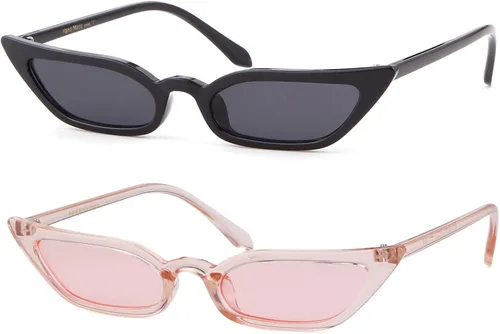 Lentes de sol vintage para mujer diseño de ojo de gato lentes de color para regalo del día de San Valentín