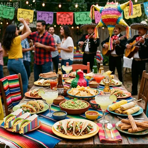 Miniatura 7 de 50 piezas de Taco Nights Mexican Cinco De Mayo Party Taco Holder Mexican Nacho Popcorn Bandejas sin ensamblar Snack Soporte de papel desechable