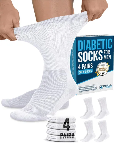Miniatura 10 de Doctor's Select Men's Diabetic Socks for Men Size 13-15 - 4 Pairs