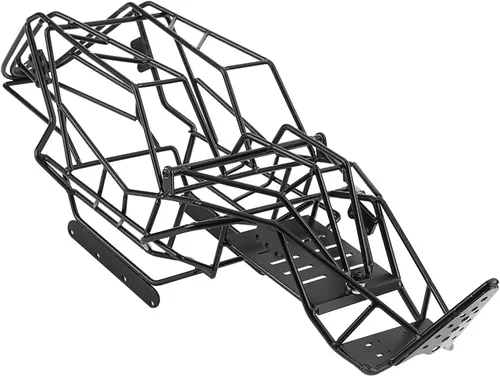 Miniatura 7 de Capra axial actualiza chasis Rc 1 10 44×15×14 Marco de chasis de jaula de rollo de metal negro compatible para Axial Wraith 90018 1 10 Escala RC Car