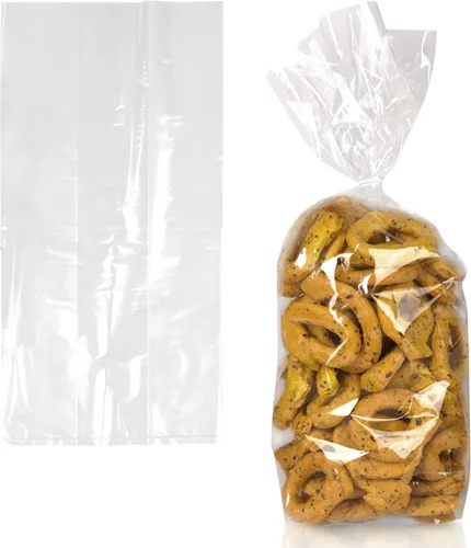Miniatura 12 de APQ Supply Bolsas de polietileno transparentes con refuerzo, 4 x 2 x 10 pulgadas. Paquete de 1000 bolsas de plástico con refuerzo lateral con parte