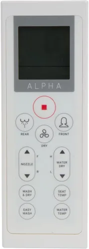 Miniatura 6 de Alpha JX asiento para inodoro o bidé con tapa, color blanco, luz LED, funcionamiento silencioso, control remoto inalámbrico., JX-EW, 1460.00watts