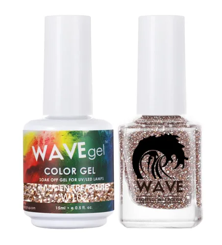 Miniatura 131 de WAVEGEL - Juego dúo de gel y esmalte de uñas a juego - Colección Simplicity - #P109 Blizzard I 0.5 onzas