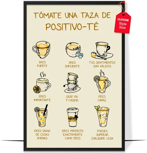 Miniatura 31 de LOLUIS Póster de salud mental, arte de terapia SEL, suministros educativos en español, decoración para escuela, aula y oficina