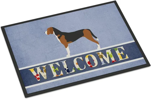 Miniatura 161 de Caroline's Treasures BB8321JMAT - Felpudo de bienvenida Berger Picard de 24 x 36 pulgadas, tapete azul para puerta delantera, para interiores