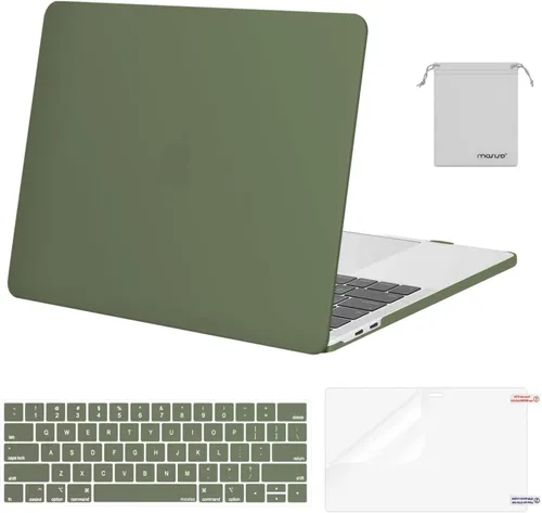 Miniatura 16 de MOSISO - Carcasa rígida de plástico, cubierta de teclado, protector de pantalla y bolsa de almacenamiento para MacBook Pro 13 pulgadas/33 cm Azul