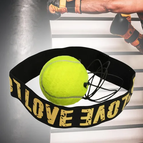 Miniatura 4 de Juego de diadema de pelota refleja de boxeo, diadema ajustable para fitness
