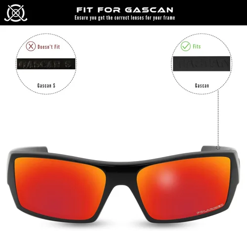 Miniatura 5 de SOLODAD Lentes de repuesto para lentes de sol Oakley Gascan OO9014, 3 pares