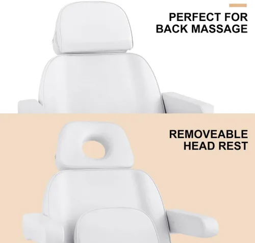 Miniatura 4 de Artist hand Cama facial eléctrica de 3 motores para esteticista 110 V, mesa de masaje extraíble, cama de belleza, estética médica, silla de tatuaje