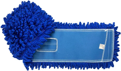 Miniatura 22 de Kleen Handler Trapeador de polvo de microfibra de 48 pulgadas Reemplazo de cabezal de trapeador comercial lavable extra grande, paquete de 6 Azul