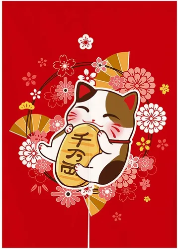 Miniatura 9 de Cortina japonesa Noren para puerta, tapiz Koinobori y cortina de puerta ondulada Ukiyoe para decoración del hogar, 29 x 35 pulgadas