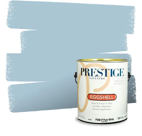 Miniatura 404 de Pintura Exterior + imprimación PRESTIGE, todo-en-uno, 1 galón, acabado mate, color comparable al Valspar* Royal Gray* VS151-Gris real