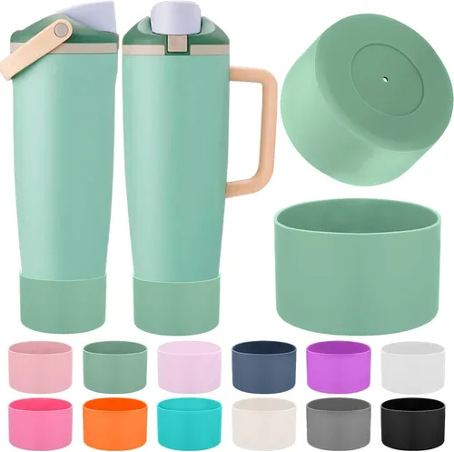 Miniatura 30 de Mity rain 2 piezas de botas protectoras de silicona para botellas y vasos FreeSip Sway de Owala de 30 oz y 40 oz - Accesorios para owala, mejora