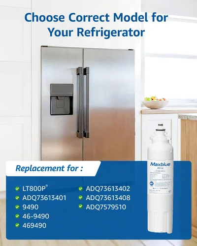 Miniatura 4 de Maxblue Filtro de agua para refrigerador ADQ73613401, repuesto para LG® LT800P®, ADQ73613402, ADQ73613408, ADQ75795104, Kenmore 9490, LSXS26326S
