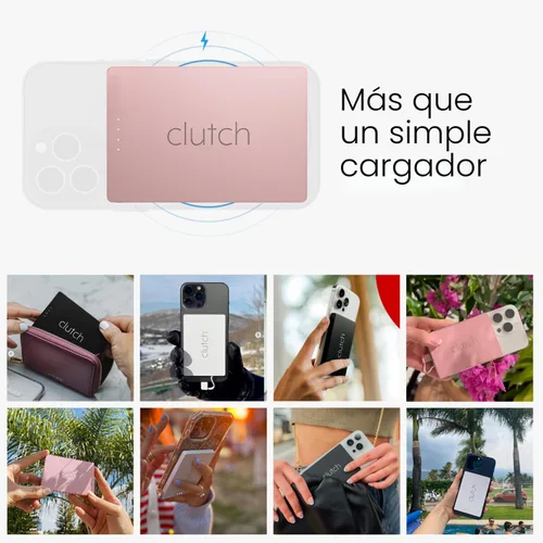 Miniatura 6 de Clutch - Cargador portátil Pro USB-C - Compatible con iPhone 15, 16, 17 y dispositivos Android - Batería magnética de banco de energía - Aprobado