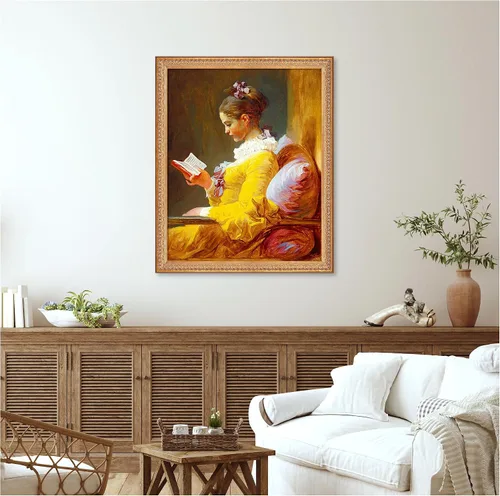 Miniatura 566 de A&T ARTWORK Campo de trigo con cipreses de Van Gogh Las reproducciones de arte clásico mundial, impresiones en lienzo giclée para decoración