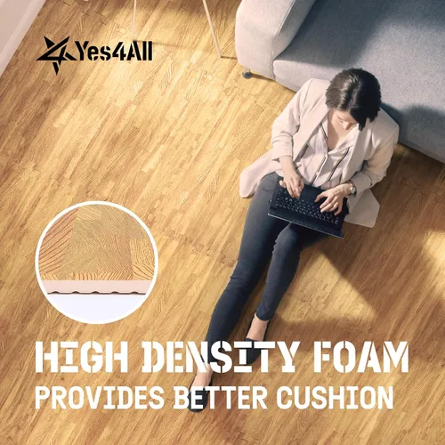 Miniatura 7 de Yes4All Alfombrillas Entrelazadas de EVA, Baldosas de Suelo tipo Rompecabezas, Acolchado de Suelo de Espuma con Borde para Muebles, Espacio