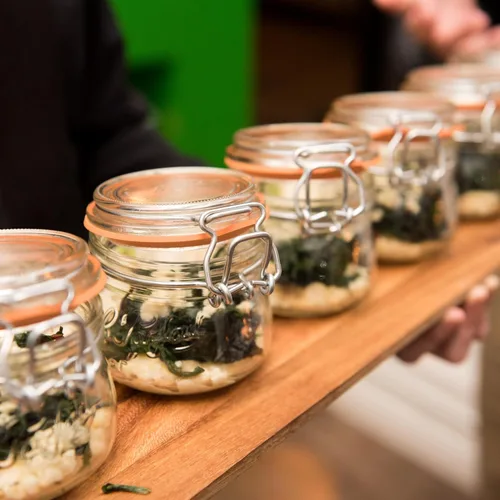 Miniatura 2 de Le Parfait Super Jar - Tarro de conservas de vidrio francés de 8 onzas líquidas con sello de goma hermético y cierre de alambre – Tarro de conservas