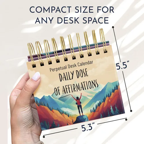 Miniatura 5 de RYVE Calendario diario de afirmación – Calendario de escritorio motivacional con afirmaciones diarias para mujeres, regalos positivos