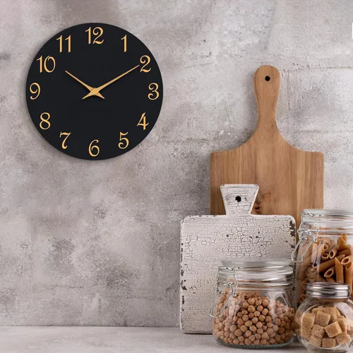 Miniatura 3 de Roymnie Reloj de Pared, Relojes de Pared Modernos de 10 Pulgadas Operados con Batería, Reloj Silencioso Sin Tictac Decorativo para Cocina, Sala