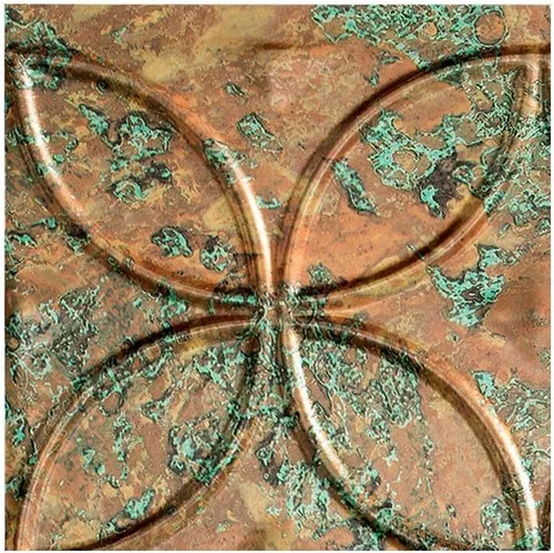 Miniatura 36 de FASÄDE Anillos Panel de Revestimiento Decorativo de Vinilo de 18 x 24 pulgadas en Bronce Argent (Paquete de 5)