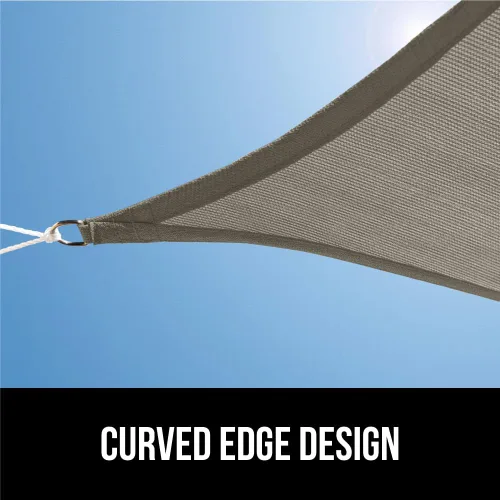 Miniatura 8 de GORILLA GRIP Toldo Solar Resistente, Protección UV Resistente a la Decoloración, Desgarros y Óxido, Parasol Rectangular, Bordes Curvos Bloquean
