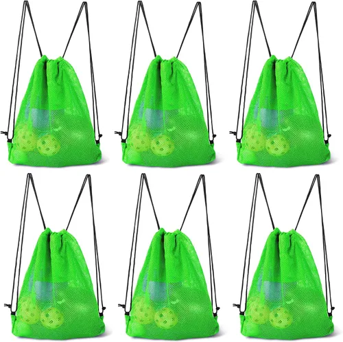 Miniatura 36 de GSE Games & Sports Expert Bolsa de malla con cordón para béisbol, pelotas de pickleball, pelotas de golf, gimnasio, equipo de natación, lavandería