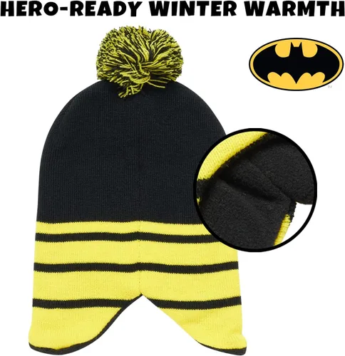 Miniatura 9 de DC Comics Conjunto de 2 pares de guantes o manoplas de invierno de Batman para niños (niños pequeños)