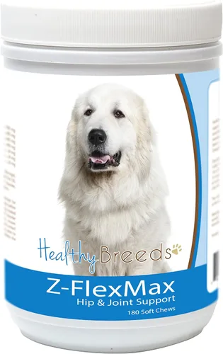 Healthy Breeds Great Pyrenees Z-Flex Max - Soporte para cadera y articulaciones para perro, 180 unidades