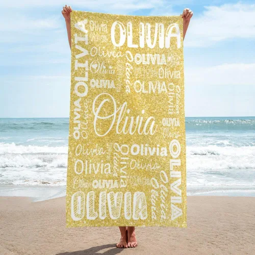 Miniatura 17 de Dr.TOUGH Toallas de playa personalizadas para adultos y niños, toallas de piscina personalizadas con nombre, toallas de playa de microfibra