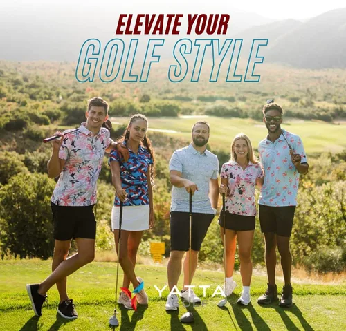 Miniatura 6 de YATTA GOLF - Camiseta polo de golf de alto rendimiento para hombre