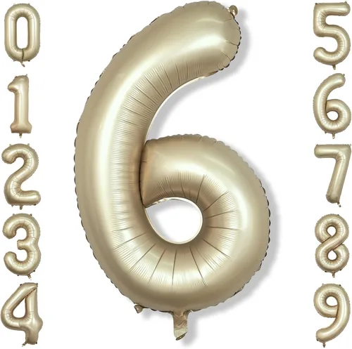 Miniatura 22 de Globos de número azul pastel de 40 pulgadas, globo gigante autoinflable de aluminio número 5 de cumpleaños para niños, globos azul bebé para hombres