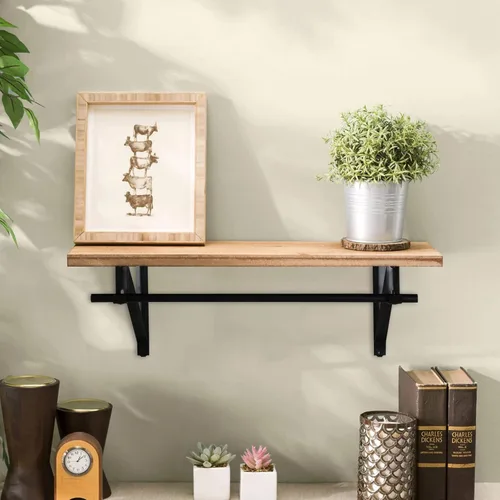 Miniatura 5 de HOME MASTER HARDWARE Soportes de Barra de Estante de Armario de Servicio Pesado Paquete de 10, Soporte de Refuerzo para Estantes de Armario Montados