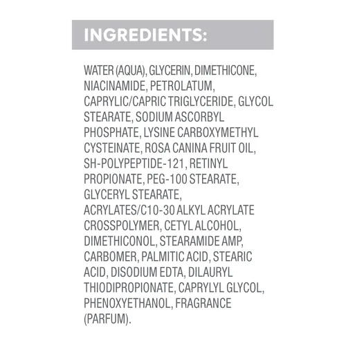 Miniatura 9 de Dove Suero Crema Pro-Retinol + Reafirmante para Elasticidad y Firmeza, con Péptidos de Colágeno, Niacinamida y Antioxidantes, Loción, 8 oz