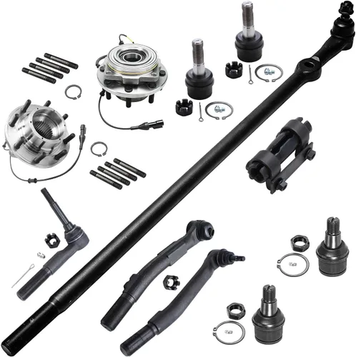 Miniatura 69 de Detroit Axle - Kit de nudillos de dirección delantera izquierda para Ford Edge Lincoln MKX 07-10, cojinete de rueda del lado del conductor, nudillo
