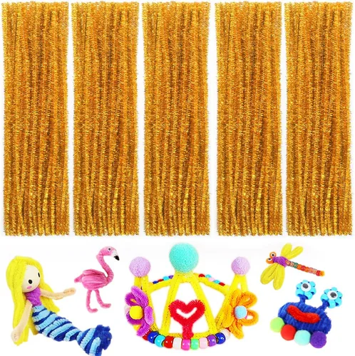 Miniatura 41 de Limpiadores de tuberías, limpiadores de tuberías para manualidades, manualidades y artesanías, manualidades, suministros para manualidades, Purpurina